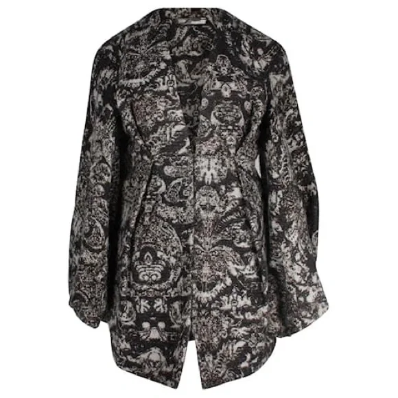 NWT Stella McCartney wool print kimono coat - Picture 2 of 9